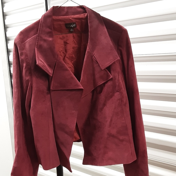 STUDIO 148 WOMENS SUEDE JACKET SIZE 14 - Picture 5 of 9